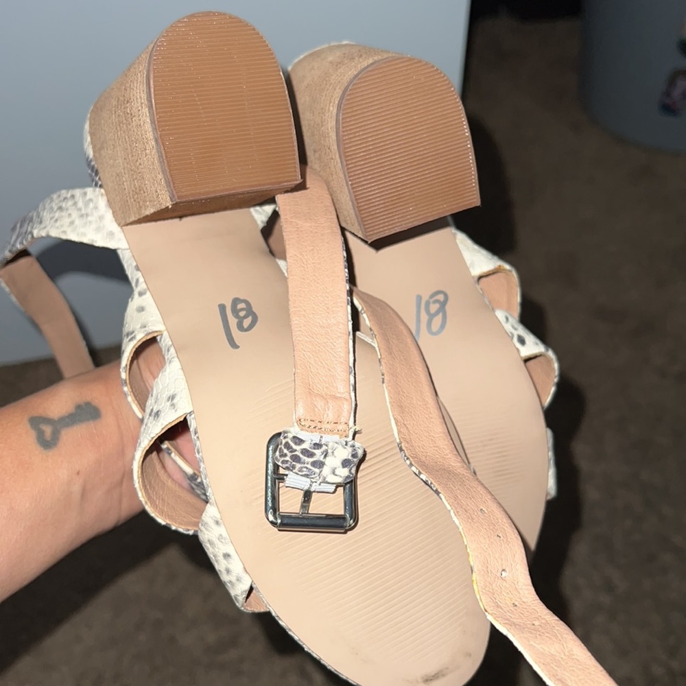 Steve Madden Vision Leather Snake Python Print St… - image 4